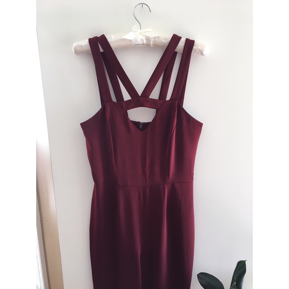 red jumpsuit